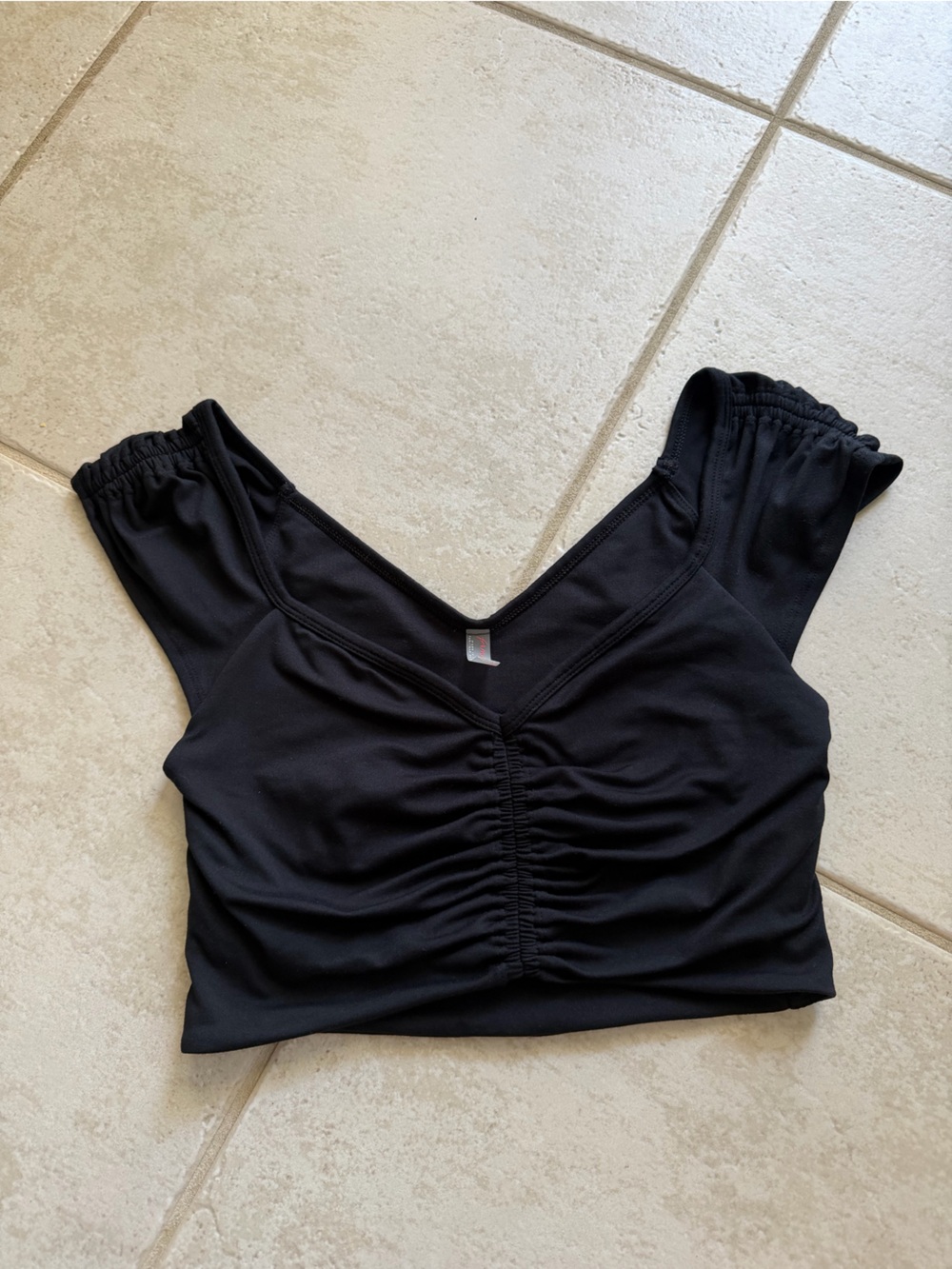 Free People movement size small black crop top